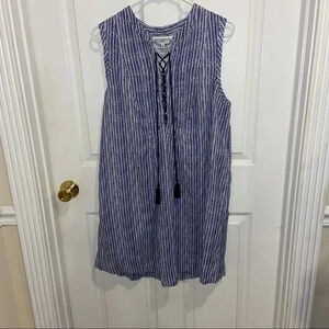 Crown and ivory dress -navy and white